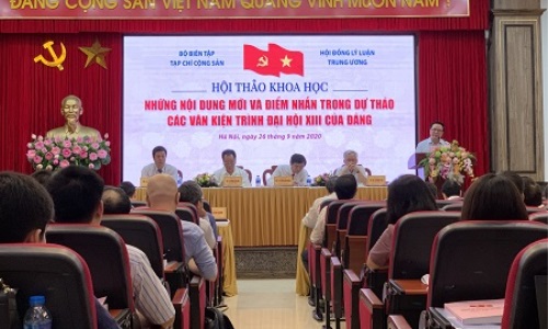 Hội thảo khoa học "Những nội dung mới và điểm nhấn trong dự thảo các văn kiện trình Đại hội XIII của Đảng”